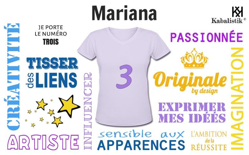 La signification numérologique du prénom Mariana