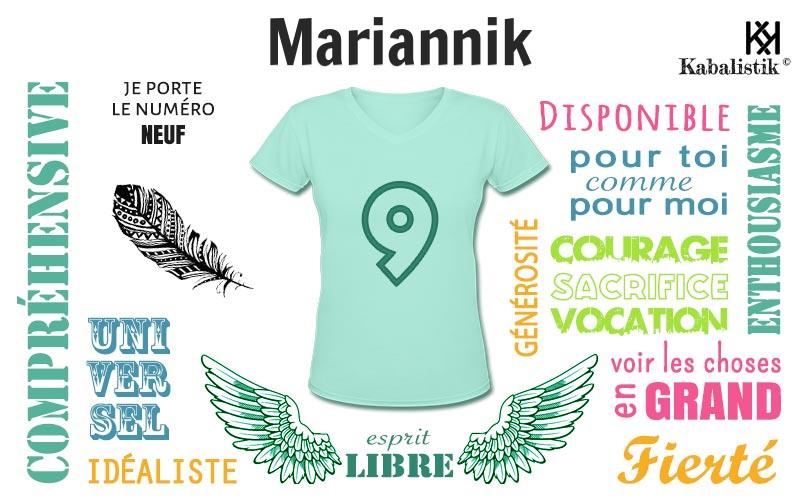 La signification numérologique du prénom Mariannik