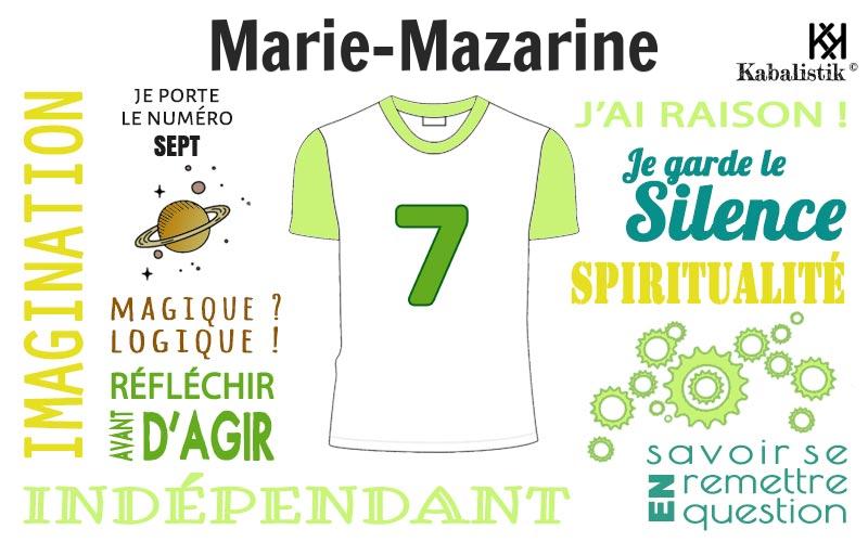 La signification numérologique du prénom Marie-mazarine