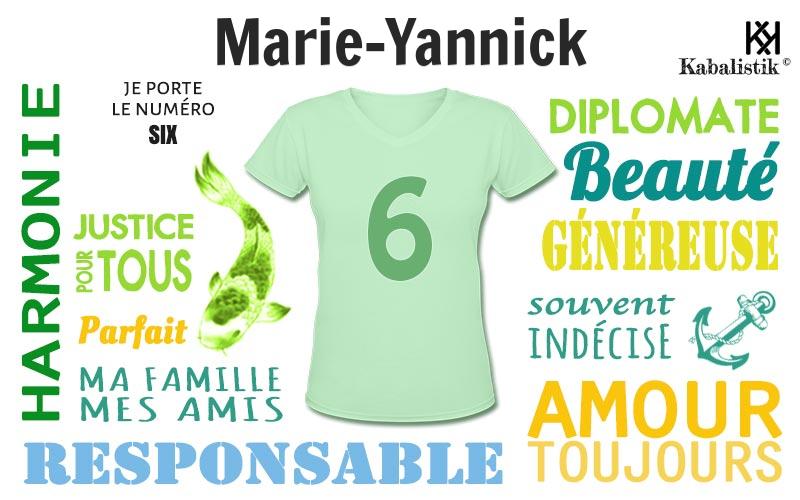 La signification numérologique du prénom Marie-yannick