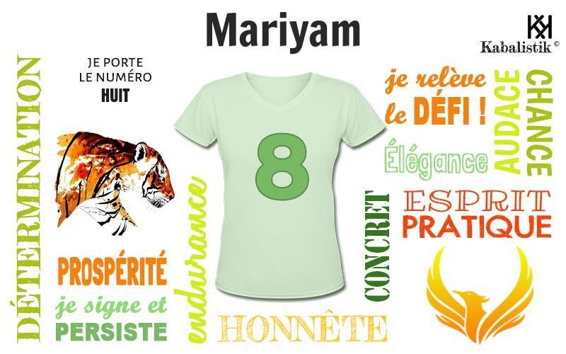 La signification numérologique du prénom Mariyam