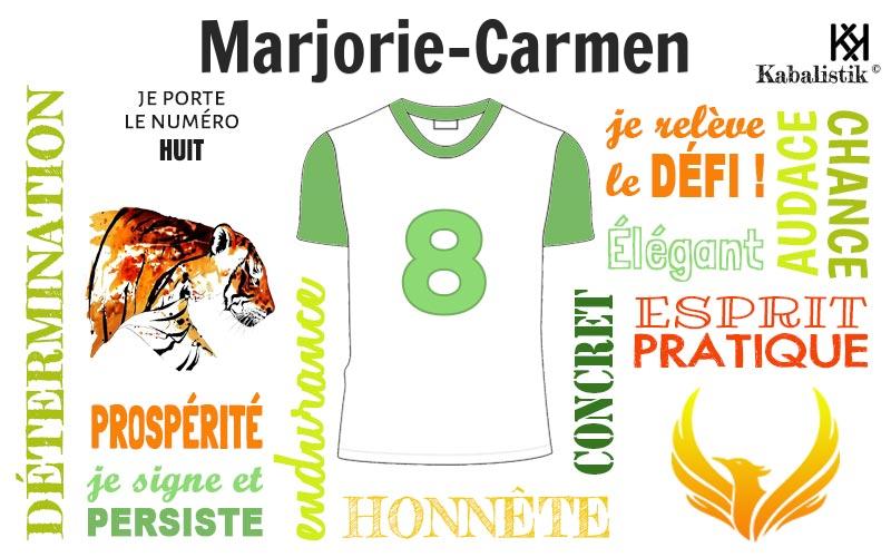 La signification numérologique du prénom Marjorie-carmen