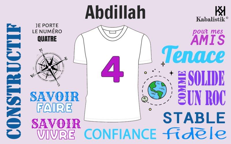 La signification numérologique du prénom Abdillah