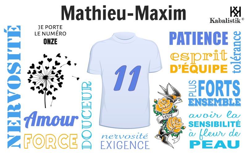 La signification numérologique du prénom Mathieu-maxim