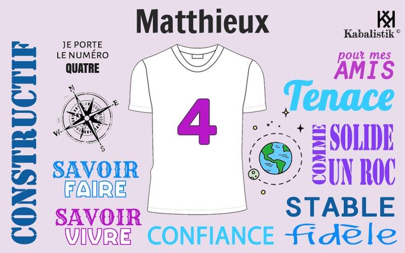 La signification numérologique du prénom Matthieux