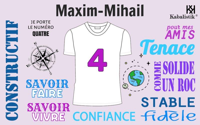 La signification numérologique du prénom Maxim-mihail