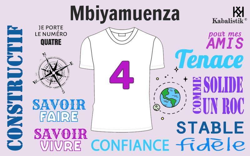 La signification numérologique du prénom Mbiyamuenza