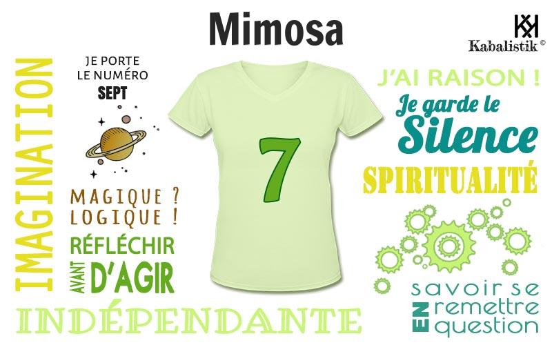 La signification numérologique du prénom Mimosa