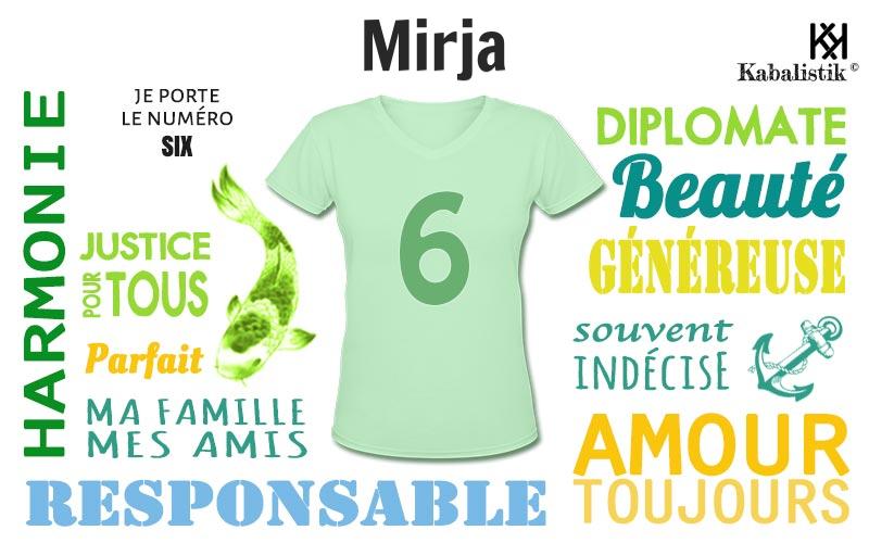 La signification numérologique du prénom Mirja
