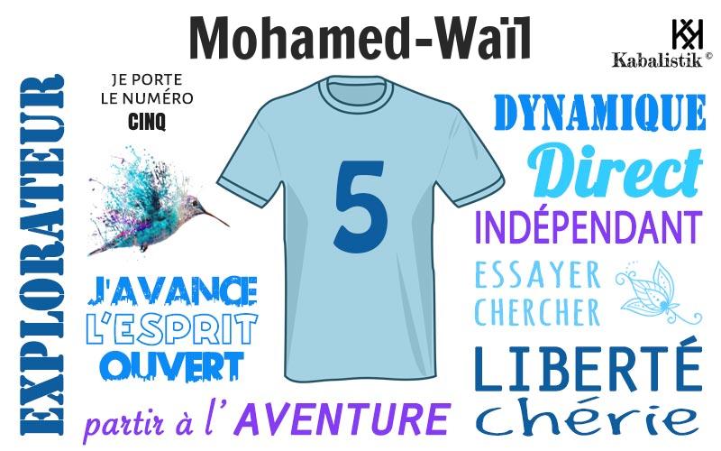 La signification numérologique du prénom Mohamed-waïl