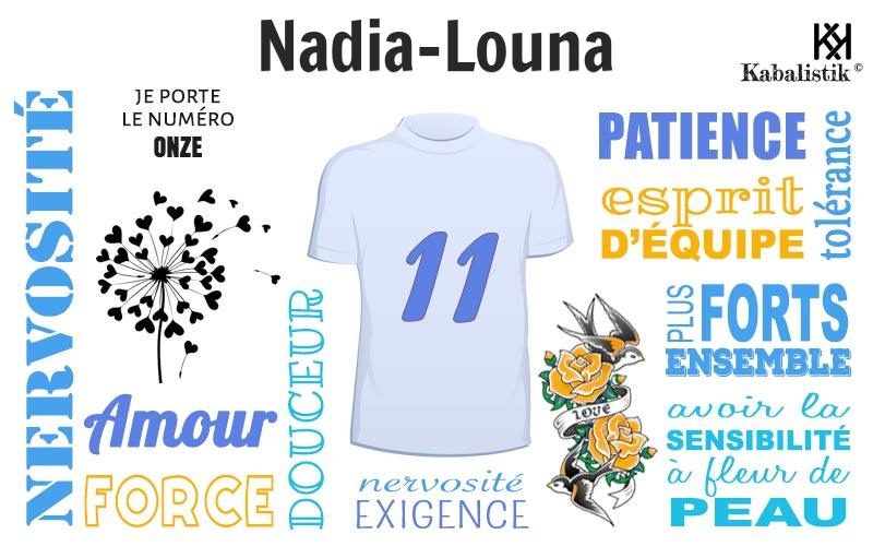 La signification numérologique du prénom Nadia-louna
