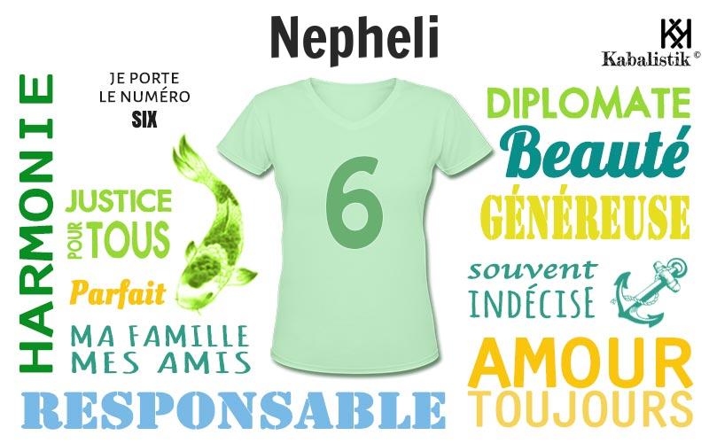 La signification numérologique du prénom Nepheli