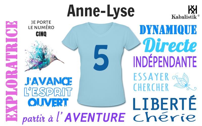 La signification numérologique du prénom Anne-lyse