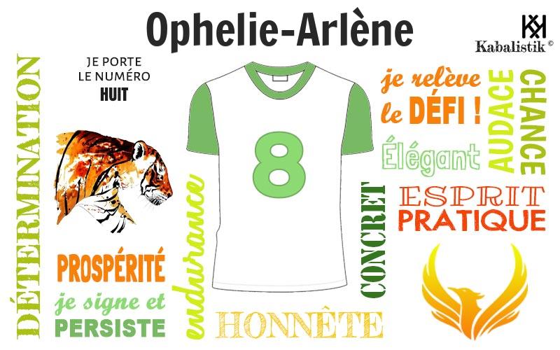 La signification numérologique du prénom Ophelie-arlène