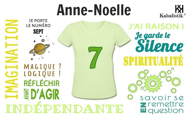 La signification numérologique du prénom Anne-noelle