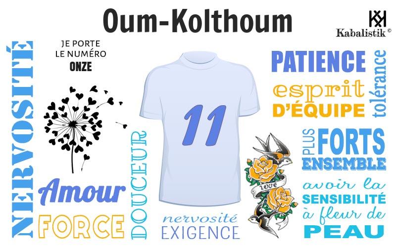 La signification numérologique du prénom Oum-kolthoum