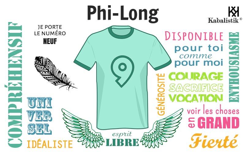 La signification numérologique du prénom Phi-long