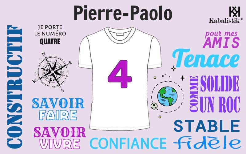 La signification numérologique du prénom Pierre-paolo
