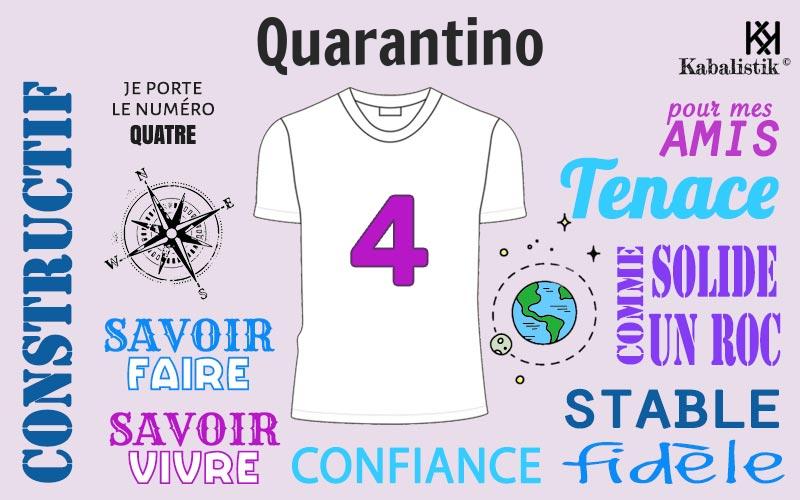 La signification numérologique du prénom Quarantino