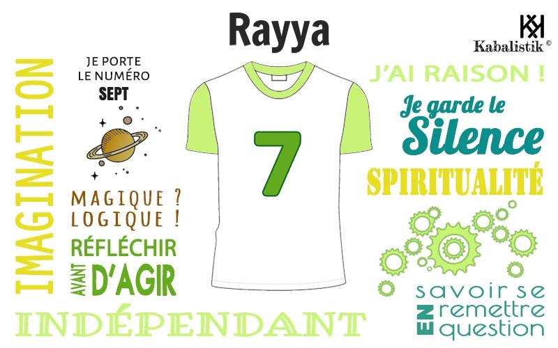 La signification numérologique du prénom Rayya