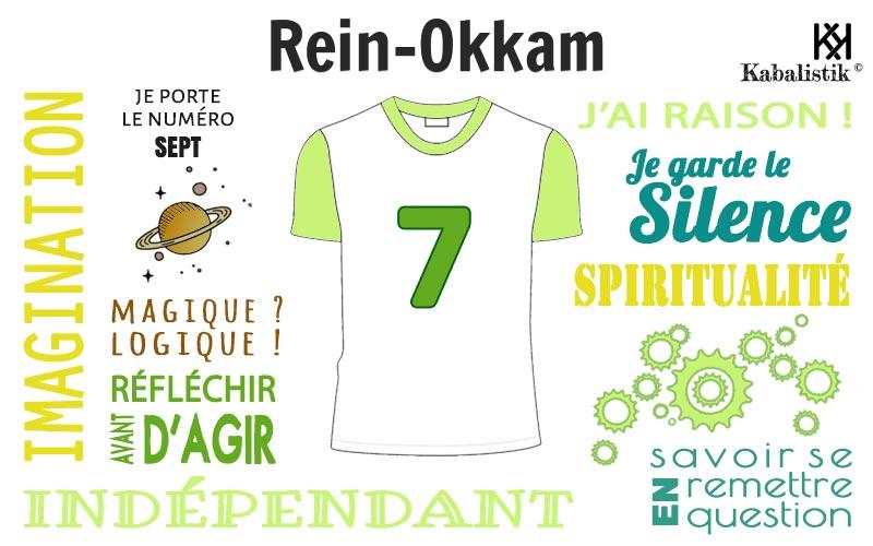 La signification numérologique du prénom Rein-okkam