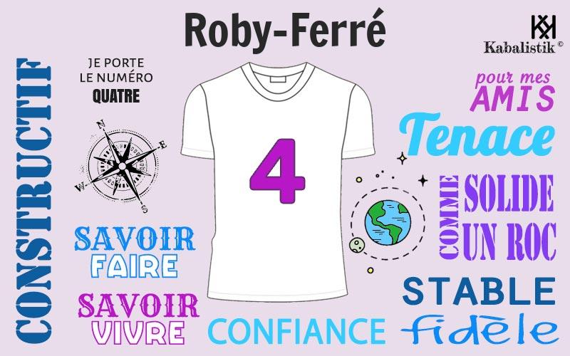 La signification numérologique du prénom Roby-ferré