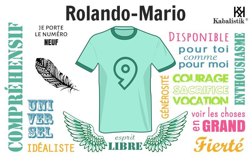 La signification numérologique du prénom Rolando-mario