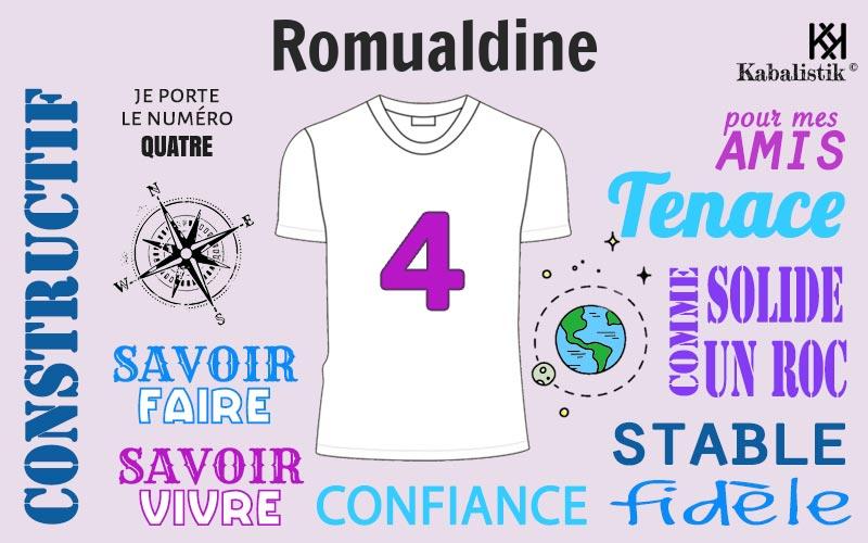 La signification numérologique du prénom Romualdine