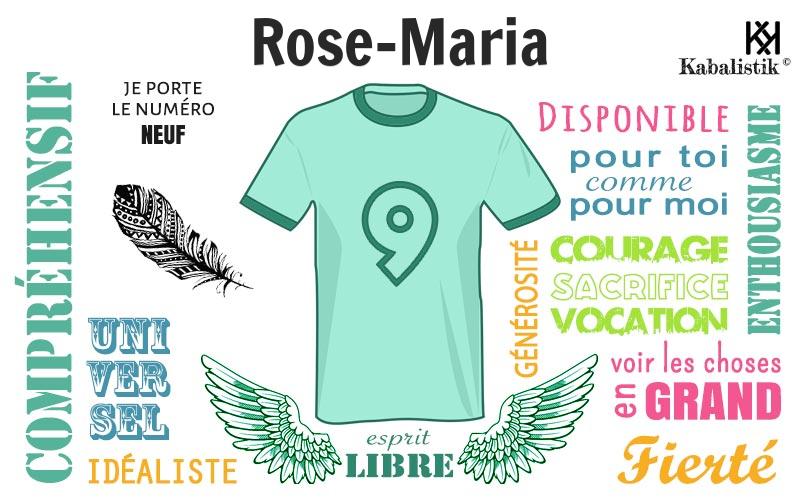 La signification numérologique du prénom Rose-maria
