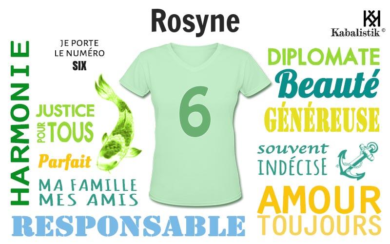 La signification numérologique du prénom Rosyne