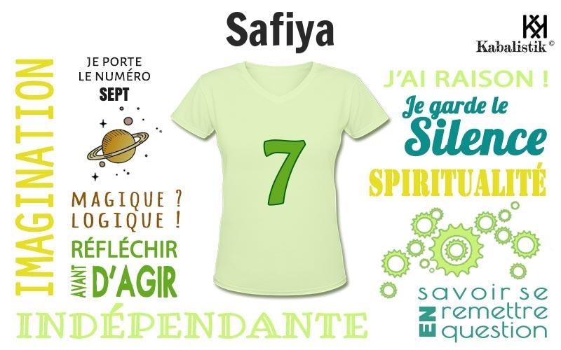 La signification numérologique du prénom Safiya