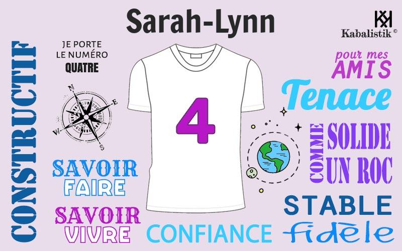 La signification numérologique du prénom Sarah-lynn