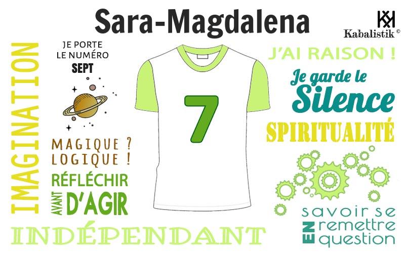 La signification numérologique du prénom Sara-magdalena