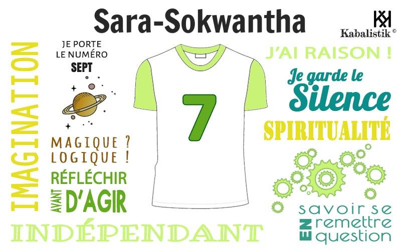 La signification numérologique du prénom Sara-sokwantha