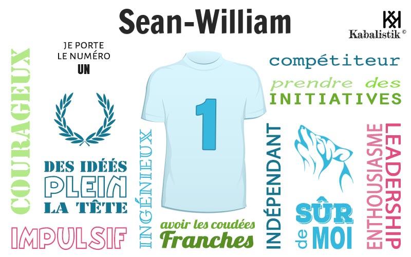 La signification numérologique du prénom Sean-william