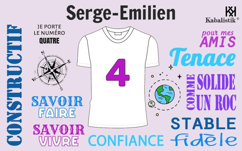 La signification numérologique du prénom Serge-emilien