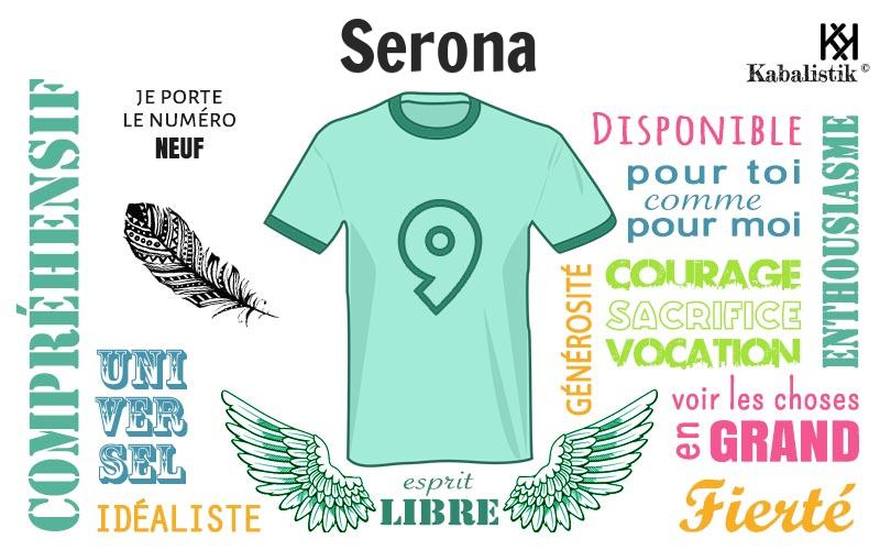 La signification numérologique du prénom Serona