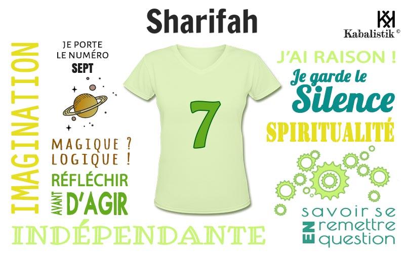 La signification numérologique du prénom Sharifah