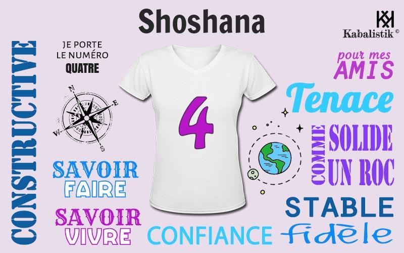 La signification numérologique du prénom Shoshana