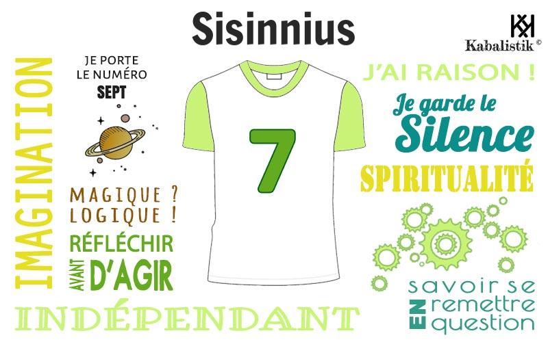La signification numérologique du prénom Sisinnius