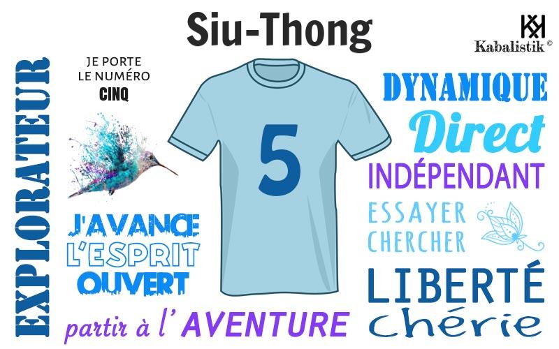 La signification numérologique du prénom Siu-thong