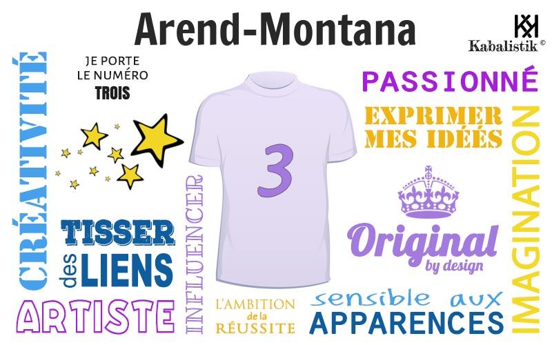 La signification numérologique du prénom Arend-montana