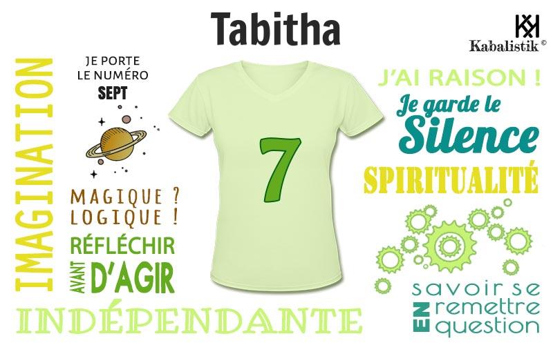 La signification numérologique du prénom Tabitha