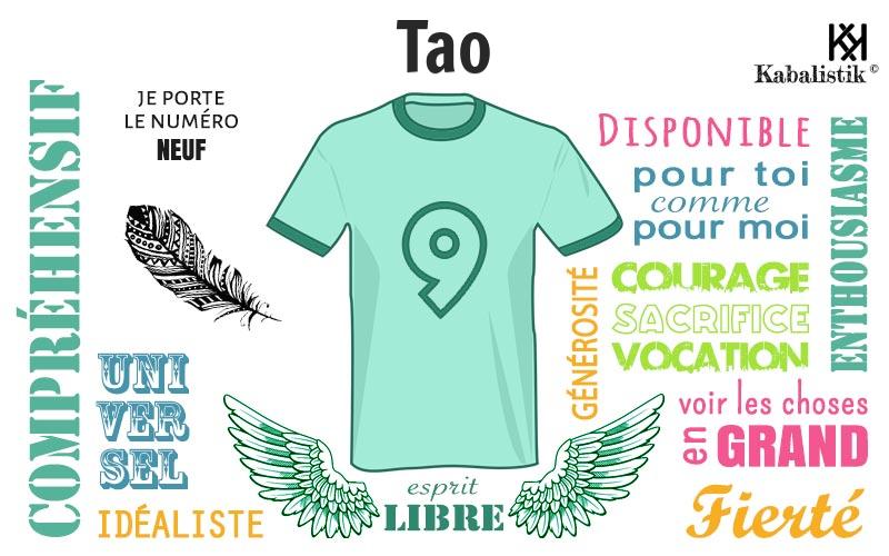 La signification numérologique du prénom Tao