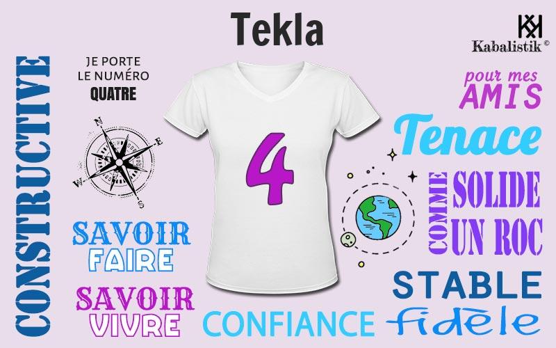 La signification numérologique du prénom Tekla