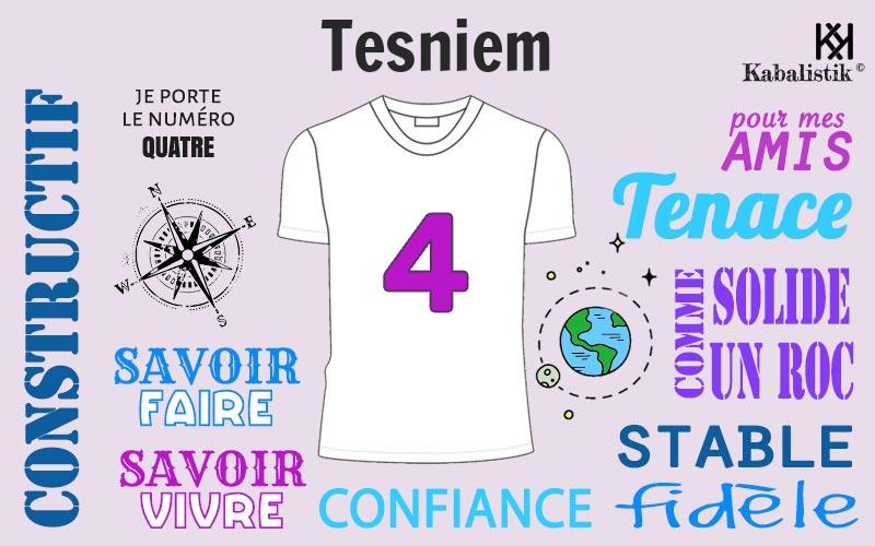 La signification numérologique du prénom Tesniem