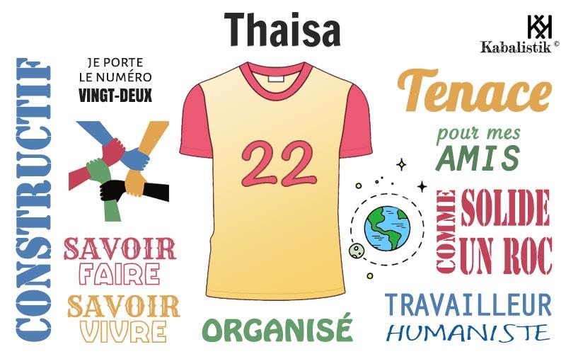 La signification numérologique du prénom Thaisa