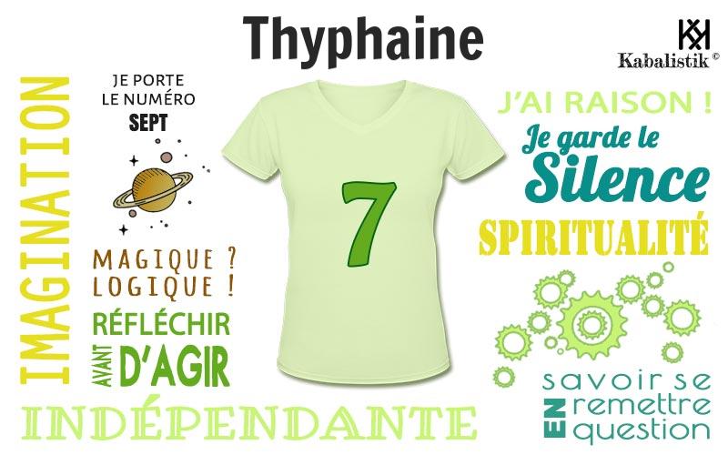 La signification numérologique du prénom Thyphaine