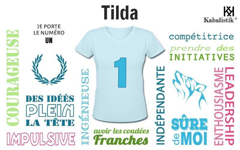 La signification numérologique du prénom Tilda