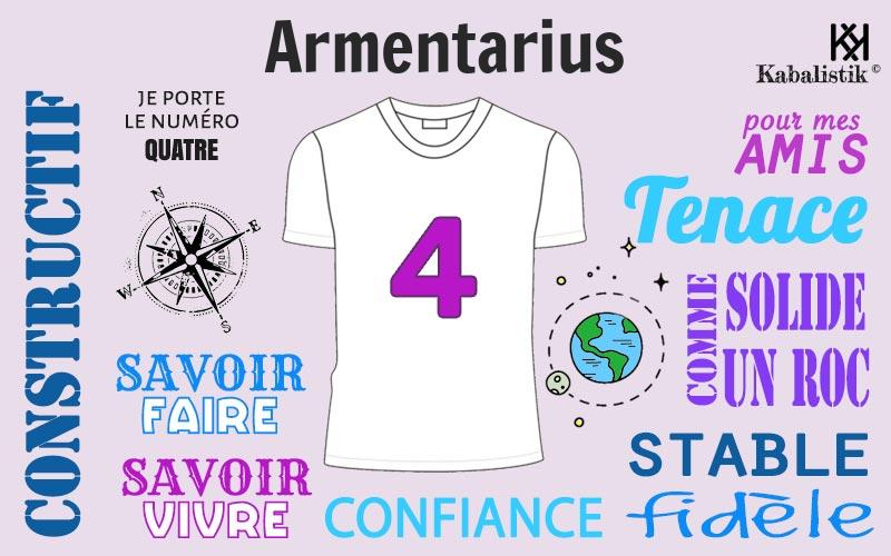La signification numérologique du prénom Armentarius